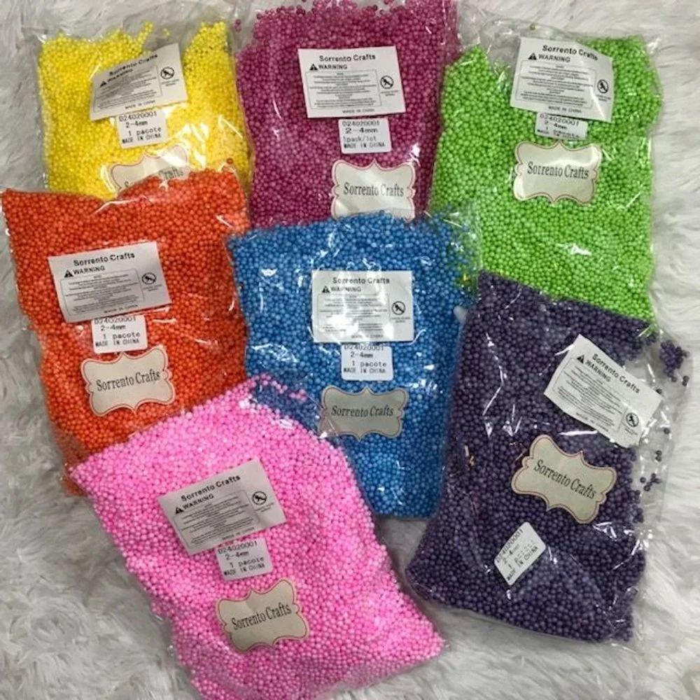 Foam Ball Beads and Stackable Click Lock 6 Compartment Storage Carrier Set